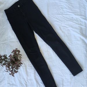 Black High Waist Skinny Jeans H&M